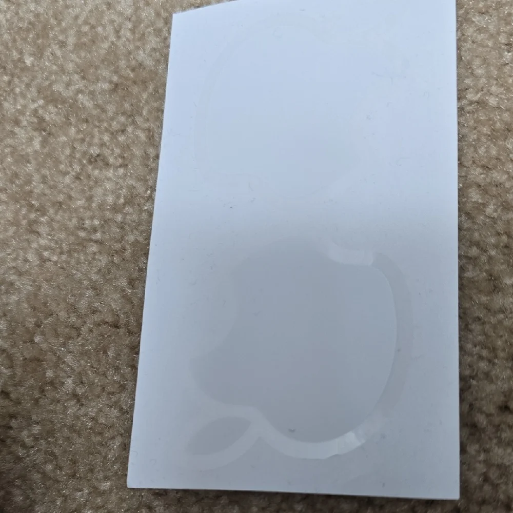 Apple White Logo Decals